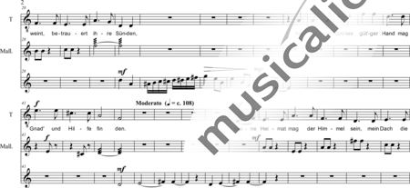 Schäfer, Martina: Pilgrim's Song: Ich geh' dahin mit schwerem Schritt - Solo>ten+Perc+|oI:1