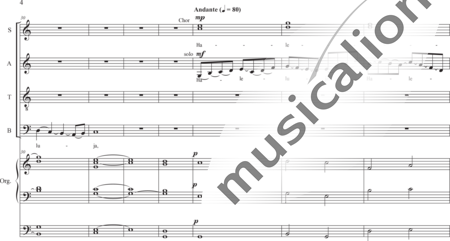 Schäfer, Martina: Halleluja 1 - Solo>Sop/Alt/Ten/Bass+Chor>SATB+OrgmP:3