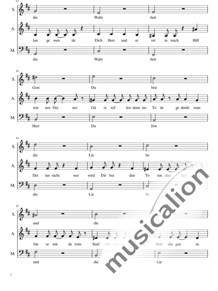 Composer, Minus: Psalm 6 - Chor>SAB:2