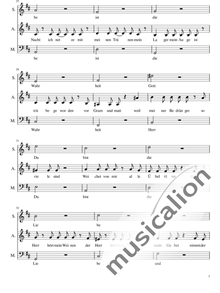 Composer, Minus: Psalm 6 - Chor>SAB:3
