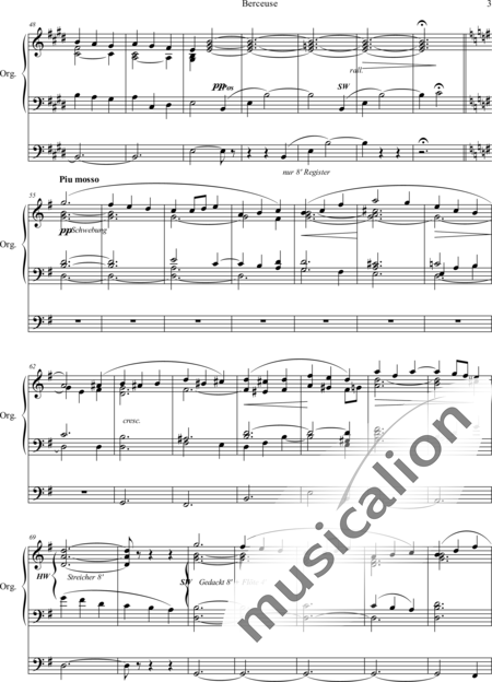 Ross, William G.: Berceuse E-Dur - Orgel>mPed:3