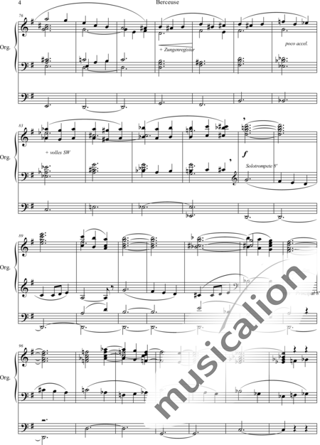 Ross, William G.: Berceuse E-Dur - Orgel>mPed:4