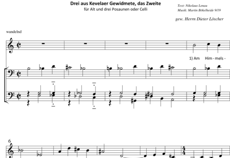 Bökelheide, Martin: Dedicated to Three from Kevelaer, 2nd movement: Heavenly Mourning - Solo>alt+[Tbn3+TptC]:0