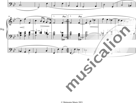 Foote, Arthur: Pastorale B-Dur - Orgel>mPed:1