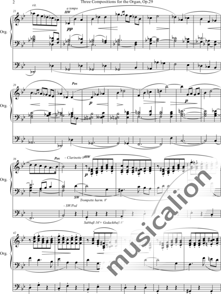 Foote, Arthur: Pastorale B-Dur - Orgel>mPed:2