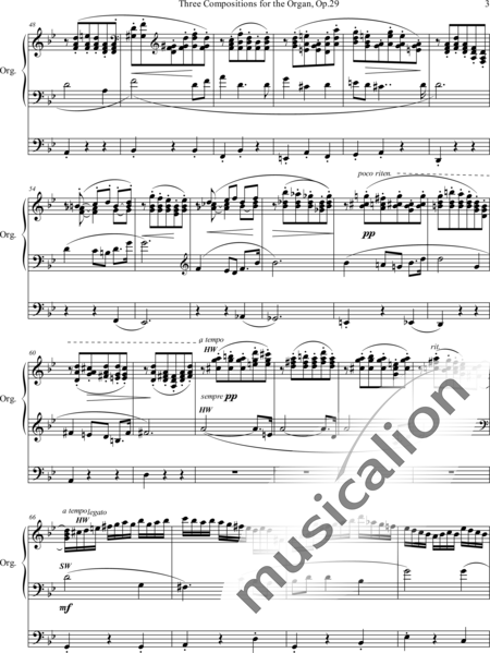 Foote, Arthur: Pastorale B-Dur - Orgel>mPed:3