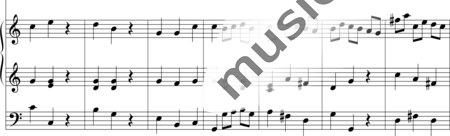Albinoni, Tomaso: Concerto C-Dur für Trompete und Orgel, Satz 3: Presto - Trompete C+Orgel>mPed:1