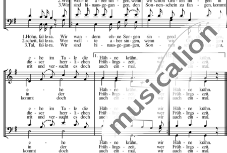 Anónimo, desconocido: A la montaña con el rocío (canción sueca) - Coro>SATB:1