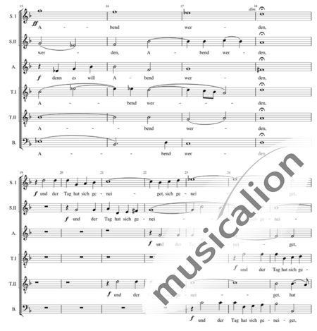 Rheinberger, Josef Gabriel: Abendlied ("Bleib bei uns, denn es will Abend werden") - Chor>SSATTB:2