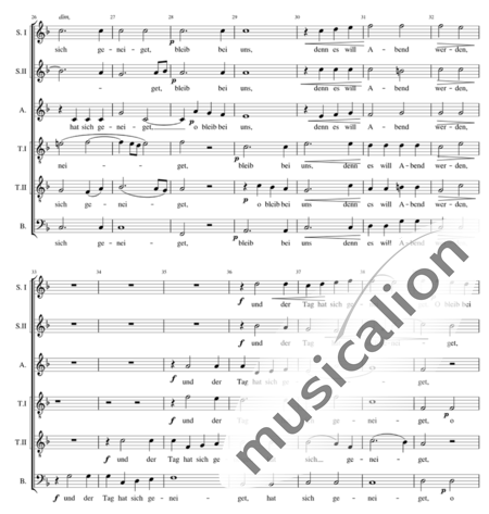 Rheinberger, Josef Gabriel: Abendlied ("Bleib bei uns, denn es will Abend werden") - Chor>SSATTB:3
