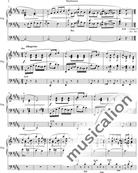 Mailly, Alphonse: Meditation - Orgel>mPed:2