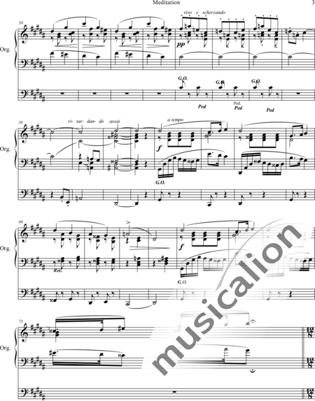 Mailly, Alphonse: Meditation - Orgel>mPed:3