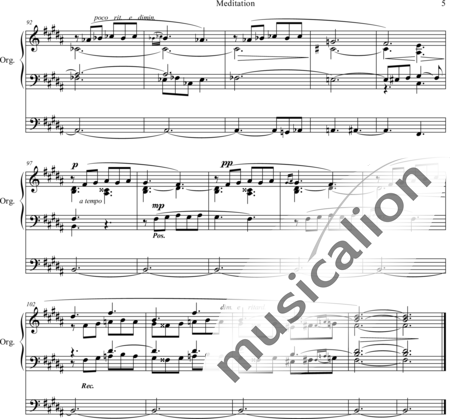 Mailly, Alphonse: Meditation - Orgel>mPed:5