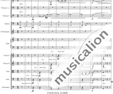 Humperdinck, Engelbert: Cemetery (seventh image) - Oboe C+Trumpet B+Harp+Glockenspiel+[HnF4+TbnC3]+[ClB2]+[Vln2]+[BnC2+FlC2]+[Vla+Vlc+Db]+Tmp:1