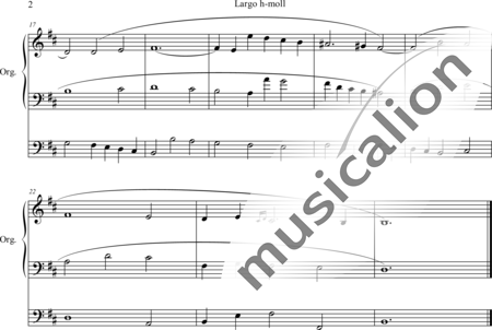 Sattler, Carl: Largo B-minor - Órgano>cPed:2