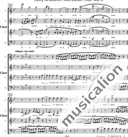 Beethoven, Ludwig van: Credo, parte 3 - Solo>sop/Ten/bajo+Coro>SATB:20