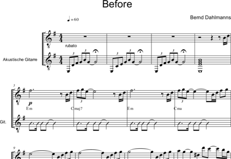Dahlmanns, Bernd: Before - Guirarra+|otro instrumento:0