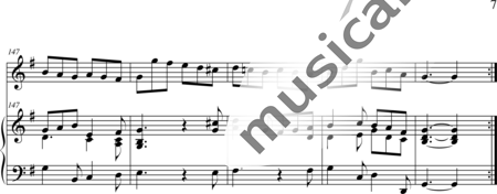 Stanley, John: 8 Solos für Altblockflöte oder Violine-Partitur-Solo 3 - Blockflöte+Basso Continuo:7