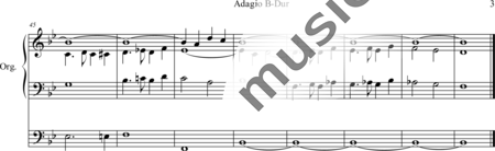 Kern, August: Adagio B-Dur - Orgel>mPed:3