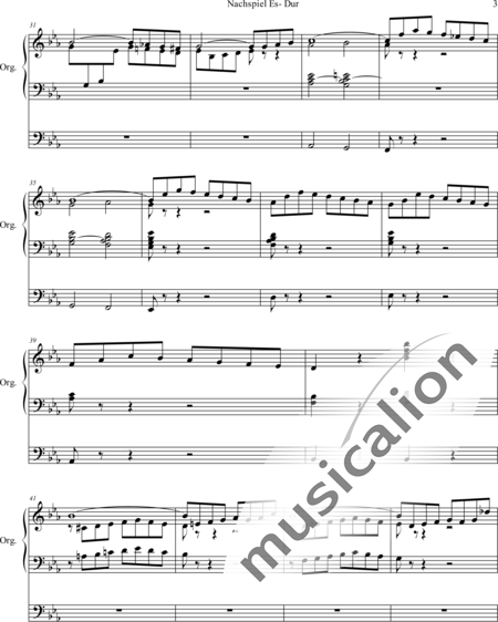 Kern, August: Epilogue E flat major - Órgano>cPed:3