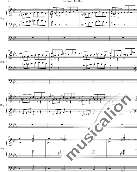 Kern, August: Epilogue E flat major - Órgano>cPed:4