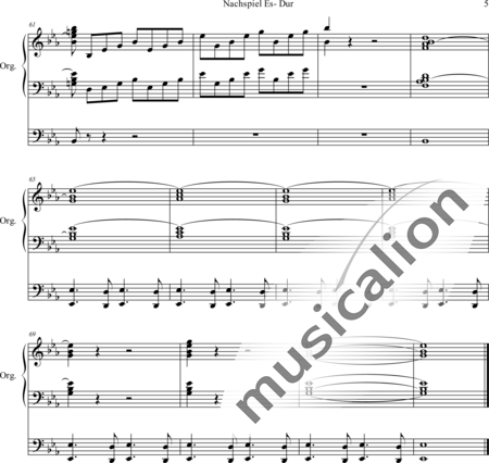 Kern, August: Epilogue E flat major - Órgano>cPed:5