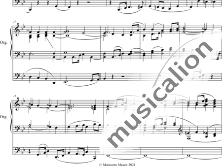 Merkel, Gustav: Wachet auf, ruft uns die Stimme - Orgel>mPed:1