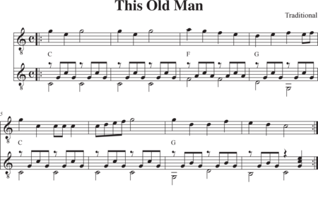Anonymus, Unknown: This Old Man - Guitar 2:0
