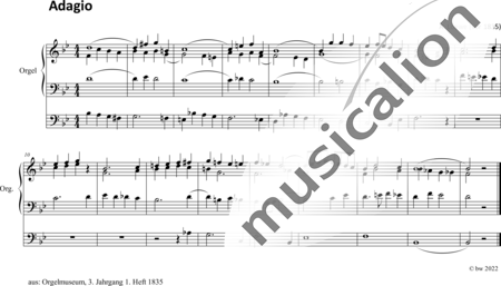 Loewe, A.: Adagio B-Dur - Orgel>mPed:0