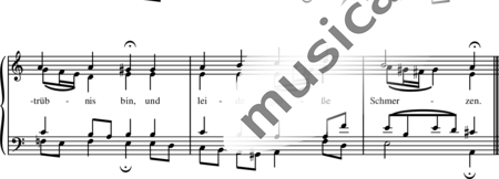 Bach, Johann Sebastian: Herr, straf´ mich nicht in deinem Zorn - Chor>SATB+Orgel:1