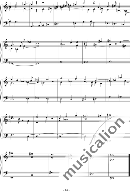 Pieper, Andreas: 3. Fantasies for Violins and Cello (keyboard instrument or any instrumentation) - Piano:14
