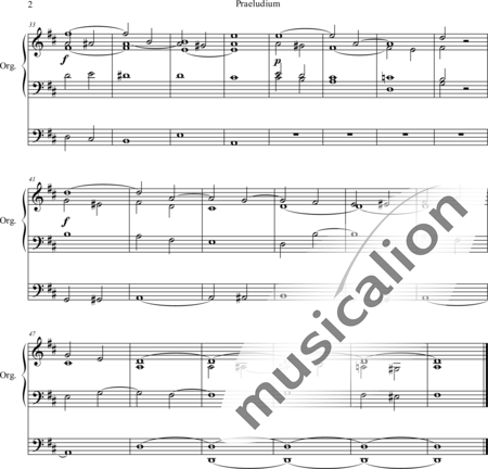 Kern, August: Prelude in D Major - Órgano>cPed:2