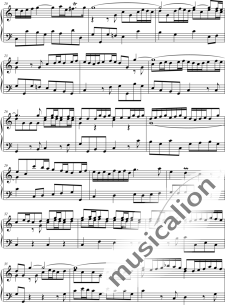 Travers, John: Trumpet Voluntary - Orgel>mPed:2