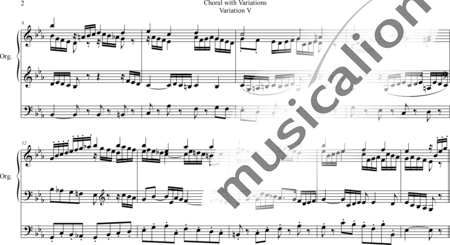 Smart, Henry: Choral with Variations Variation V - Orgel>mPed:1