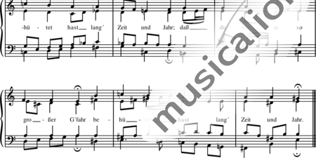Bach, Johann Sebastian: Das alte Jahr vergangen ist (Choral) - Chor>SATB+Orgel:1