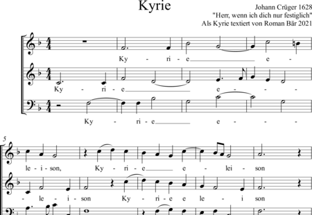 Crüger, Johann: Kyrie - Choir>SAB:0