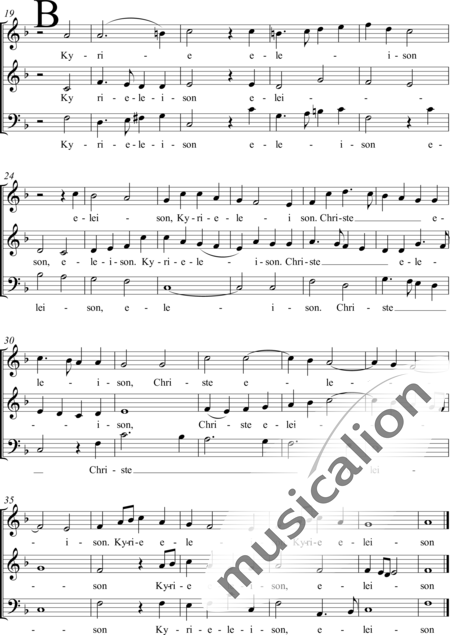 Crüger, Johann: Kyrie - Choir>SAB:2