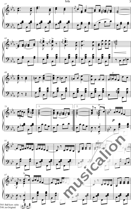Johnson, Charles Leslie: Iola - Klavier:3