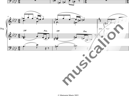 Harwood, Basil: Album of Eight Pieces for the Organ II. Eventide - Orgel>mPed:1