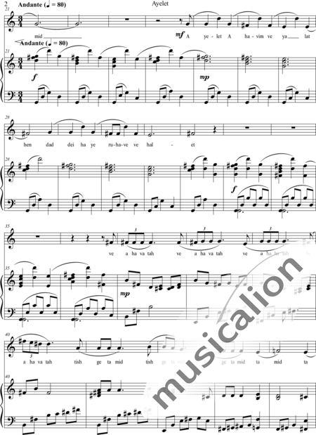 Dobrin, Duilio: Ayelet Ahavim - Solo>Sop+Klavier:2
