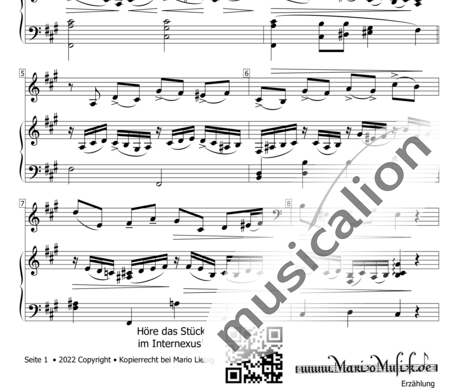 Liebig, Mario: Erzählung - Violoncello+Klavier:1