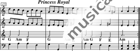Anonymus, Unknown: Princess Royal - Double bass+Guitar 3:3