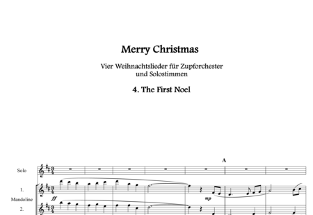 Anónimo, desconocido: The First Noel (Solo/Mand/Guit/B) - Acordeón+[Guit.+Mdl3]+Cb:0
