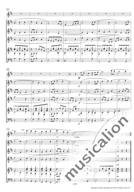 Anónimo, desconocido: The First Noel (Solo/Mand/Guit/B) - Acordeón+[Guit.+Mdl3]+Cb:4