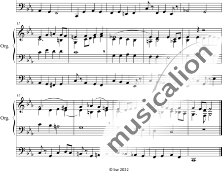Crüger, Johann: Jesu, meine Freude - Orgel>mPed:1