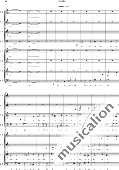 Swienty, Claus: Sactus - Coro>SATB/SATB:6