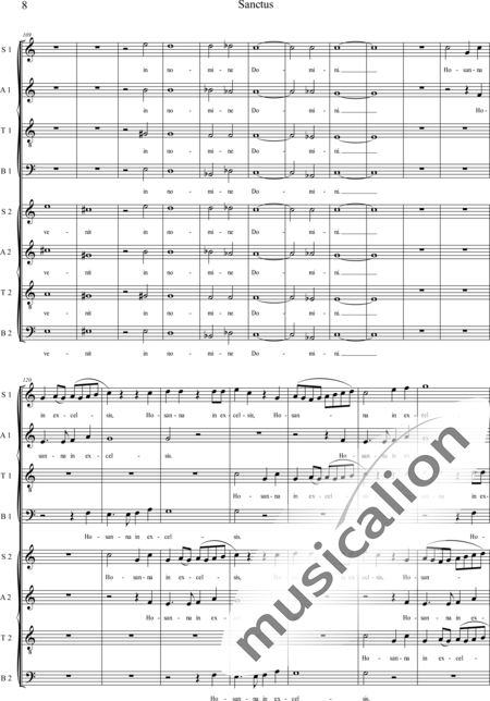Swienty, Claus: Sactus - Coro>SATB/SATB:8