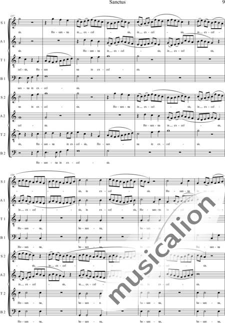 Swienty, Claus: Sactus - Coro>SATB/SATB:9