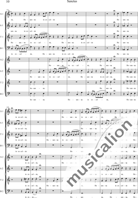 Swienty, Claus: Sactus - Coro>SATB/SATB:10