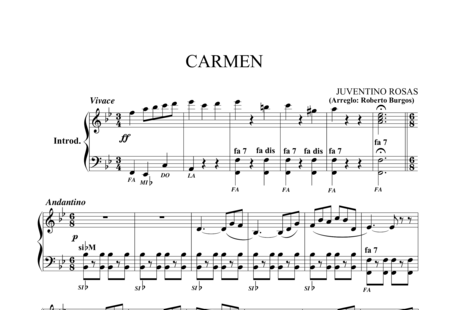 Rosas, Juventino: Carmen - Akkordeon:0